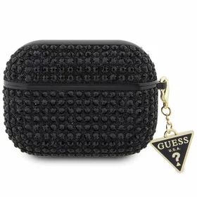 Guess Rhinestone Triangle AirPods Pro Case - Black
