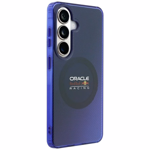 raudonas BULL dėklas SAMSUNG S26 RBHMS26S24HGDSV (Magnetic Double Layer PC Blended Lines) tamsiai mėlynas