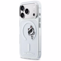 Karl Lagerfeld IML Peekaboo MagSafe Dėklas for iPhone 17 Pro - Clear