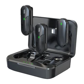 "Devia" mikrofonas "Smartfon Kintone Lightning" belaidis 2in1 juodas