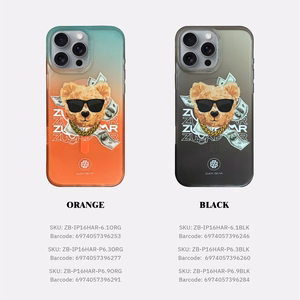 ZUCK BEAR HAROLD IPHONE 16 PRO MAX JUODAS