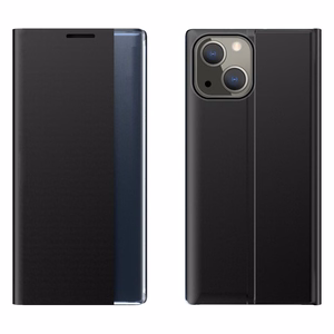 Sleep Case knygos tipo dėklas su išmaniu langu iPhone 13 mini juodas