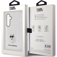 Karl Lagerfeld IML Choupette dėklas telefonui Samsung Galaxy S24 - skaidrus