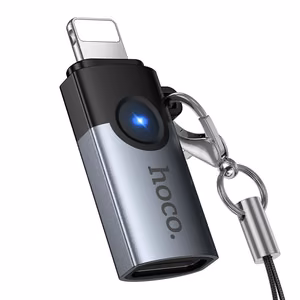 Adapter OTG Lightning to USB C Hoco 2A UA46A gray