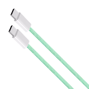 Krüger&Matz Basic USB-C–USB-C laidas, 100 W, 1,5 m, žalias