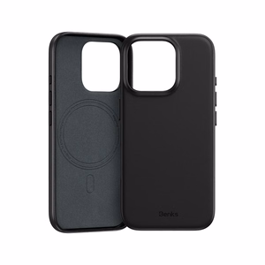 Benks magnetinis Vita Pro silikoninis dėklas telefonui, skirtas Iphone 16 Pro, juodas
