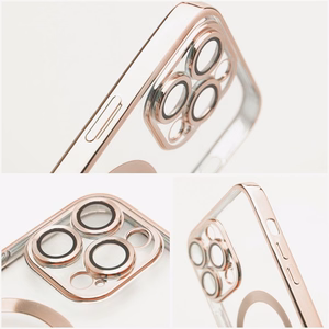 Dėklas Samsung A27 Electro Mag Cover suderinamas su MagSafe auksinis
