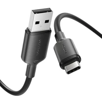 USB 2.0 A į USB-C 3A kabelis Vention CTQBF 1M (juodas)