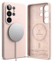 Ringke Silikoninis MagSafe Dėklas for Samsung Galaxy S26 Ultra - rožinis