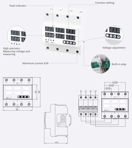 Overvoltage &amp; Undervoltage Protector, 63A, 3-phase