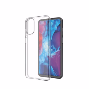 Itin plonas 0.5mm dėklas telefonui Motorola Moto E32 skaidrus