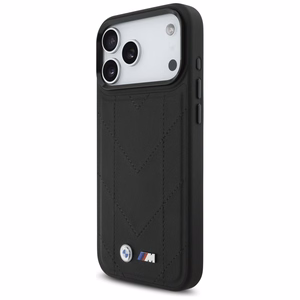 BMW M Quilted Logo MagSafe dėklas telefonui iPhone 17 Pro Max - juodas