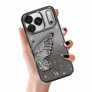 Tel Protect Butterfly vandens atsparus dėklas telefonui iPhone 17 Pro Max - sidabrinis