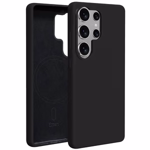 Силиконовый чехол Etteri Mag для Samsung Galaxy S25 Ultra чёрный