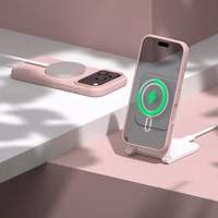 Etteri Silikoninis Mag dėklas skirtas iPhone 17 Pro Max šviesiai rožinis