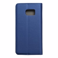 Išmanus dėklas (m) knygos tipo SAMSUNG S7 (G930) tamsiai mėlynas