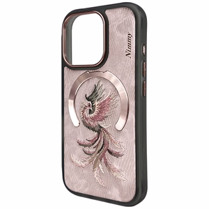 Nimmy Magnetinis fantazijos gyvūnas dėklas telefonui iPhone 16 Pro Max - rožinis