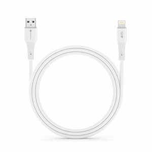 FORCELL F-ENERGY C343 kabelis USB A į Lightning 2,4A 12W Silicone 1 m baltas