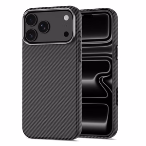 Tech-Protect Ion Carbon MagSafe dėklas iPhone 18 Pro / 17 Pro – juodas ir sidabrinis