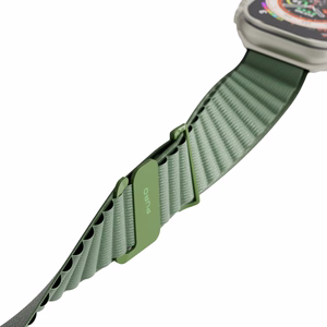 Puro Extreme nailoninis dirželis Apple Watch 42/44/45/49 mm - tamsiai žalias