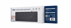 KEYBOARD MULTIMEDIA USB ENG/BLACK KB-MCH-05 GEMBIRD