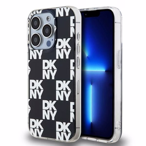 DKNY IML languotas mono raštas dėklas telefonui iPhone 15 Pro - juodas