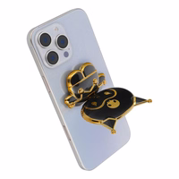 DOLL telefono stovas - lipnus - juodas