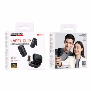 Borofone Lavalier wireless microphone BFK17 Lemai Type C black - 2 pieces