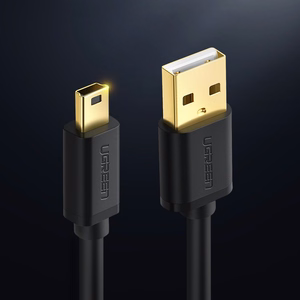 Ugreen USB - mini USB laidas 480 Mbps 3 m juodas (US132 10386)