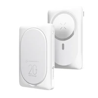 Išorinė baterija suderinama su MagSafe Forcell F-Energy MagStand F10K2 QC3.0 PD 5A 20W 10000 mAh balta