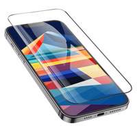 HOCO grūdintas HD 5D apsauginis stiklas Guardian shield (rinkinys 10in1) – skirtas iPhone 15 Plus / 16 Plus, juodas (G14)