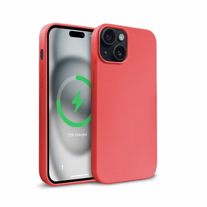 Crong Color Cover Magnetic MagSafe dėklas, skirtas iPhone 15 Plus, rožinis