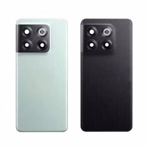 Back Cover Compatible With OnePlus 10T / Moonstone Black / (with camera lens) / OEM