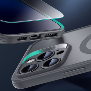 ESR Klasikinis Pro rinkinys Halolock Magnetinis dėklas telefonui iPhone 16 Pro Max (m) - pilkas (m)