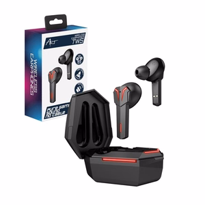 Беспроводные игровые наушники ART Bluetooth TWS + док-станция Type C AP-TW-G10 чёрные