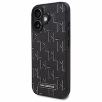 Karl Lagerfeld Hot Stamp MagSafe iPhone 16 Plus dėklas - juodas