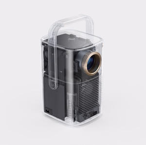 "Yaber T2 Plus" LCD FullHD 1080p multimedijos projektorius su JBL garsiakalbiais - smėlio spalvos