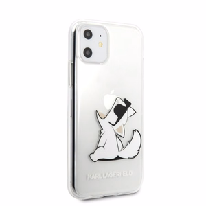 Чехол Karl Lagerfeld Choupette Fun для iPhone 11 / Xr - прозрачный