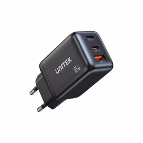 Unitek GaN tinklo įkroviklis 2x USB-C, USB-A, PD 3.0, 65W