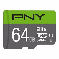 PNY Elite 64 GB MicroSDXC Klasės 10