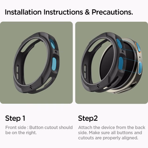 Spigen Liquid Air Dėklas laikrodžiui Samsung Galaxy Watch 8 40 mm - Matinis juodas