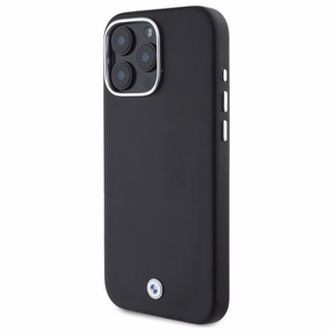 BMW ženklas pilnai apvyniotas metalinis Magnetinis dėklas telefonui iPhone 16 Pro - juodas