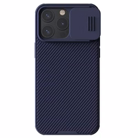 Nillkin CamShield Pro PC+TPU dėklas telefonui Iphone 15 Pro Max violetinis