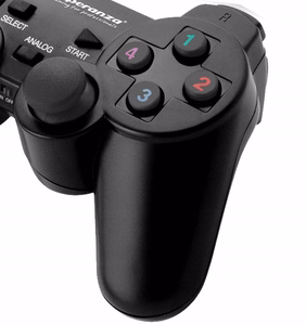 Esperanza EGG108K žaidimų valdiklis juodas USB 2.0 Gamepad analoginis / skaitmeninis PC, Playstation 3