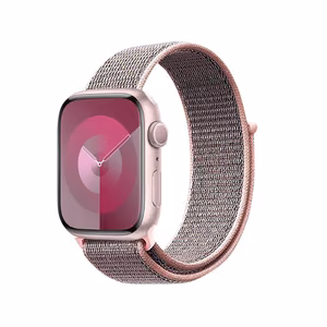 Crong Nylon Sport dirželis, skirtas Apple Watch 38 / 40 / 41 / 42 mm, šviesiai rožinis
