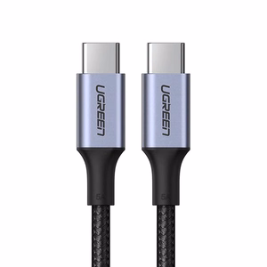 Ugreen US316 70428 USB-C į USB-C PD QC FCP 100 W 5 A 480 Mb/s 3 m kabelis – pilkos spalvos