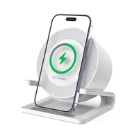 "Devia" "Bluetooth" garsiakalbis IM-3 su 15 W belaidžiu įkrovikliu ir šviesiai balta spalva