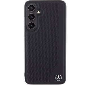 Mercedes odinis įspaustų linijų Magnetinis dėklas telefonui Samsung Galaxy S24 - juodas