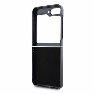 Karl Lagerfeld Saffiano monogramos dėklas telefonui Samsung Galaxy Z Flip 6 - juoda