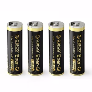 Orico Ener-G EG5C AA ličio baterijos 1.5V 2100mWh įkraunamos per USB-C 4 vnt.